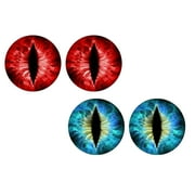 Automotive Decals \u0026 Stickers Plastic Beast Eyes Headlight, 4 Pieces